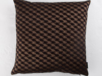 Zig Zag Birds Cushion Espresso Image 4