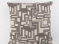 Electro Maze Cushion Monochrome Image 4