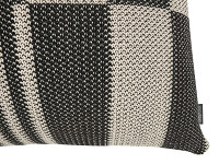 Checkerboard Knit Cushion Monochrome Image 4
