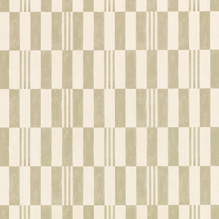 Checkerboard Recycled Pistachio | Segment Prints Recycled | Printed 100% Recycled Cotton | Kirkby Design