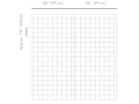 Lattice Mosaic Wallcovering Silver Image 3