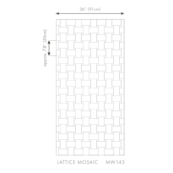 Lattice Mosaic Wallcovering Pimento | Collage III