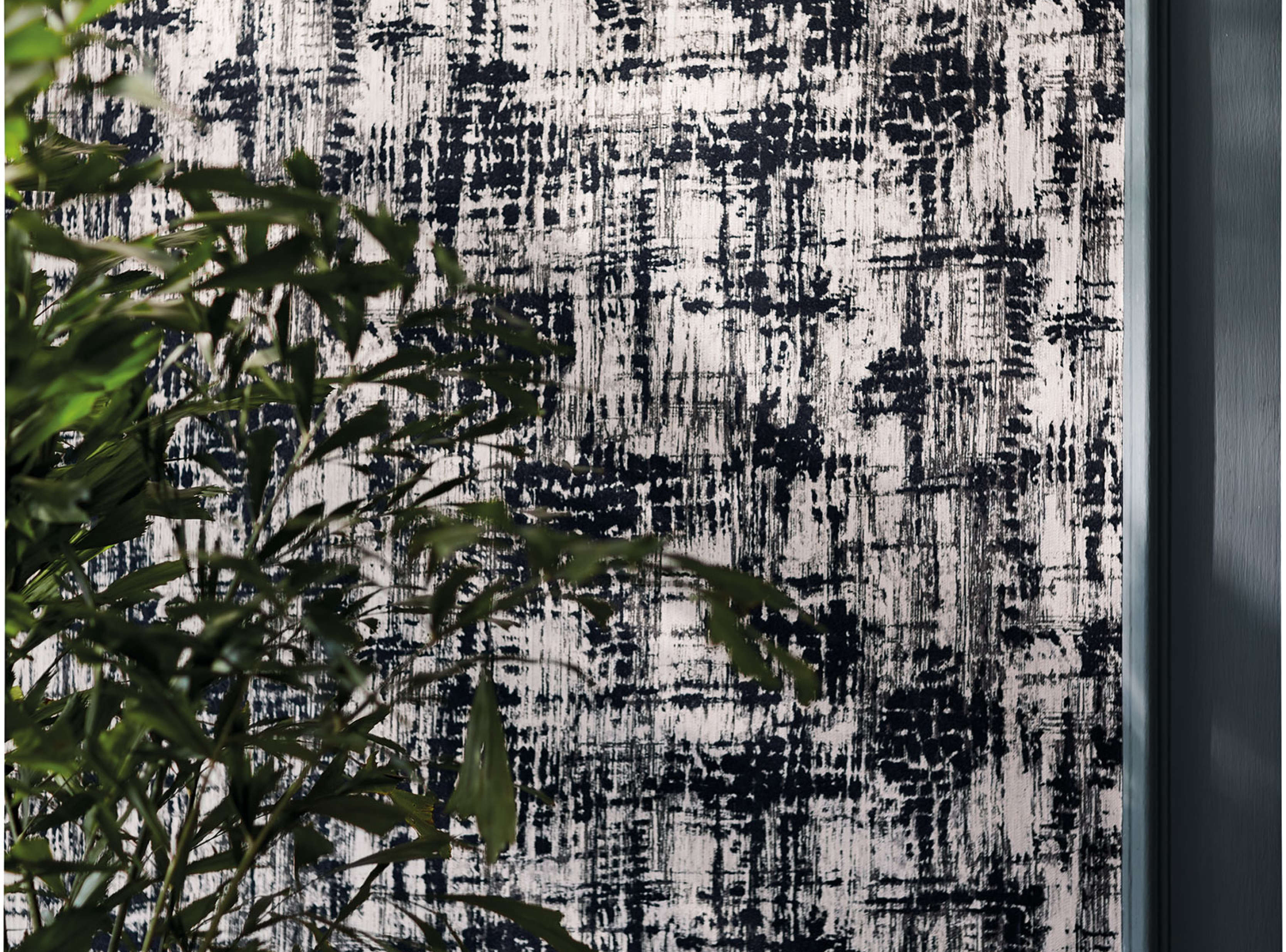Jackson Wallcovering Charcoal Tabala Wallcoverings Flock