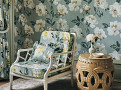 Odelia Wallcovering French Blue 1