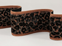 Leopard Velvet Braid Umber Image 2