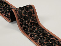 Leopard Velvet Braid Umber Image 3