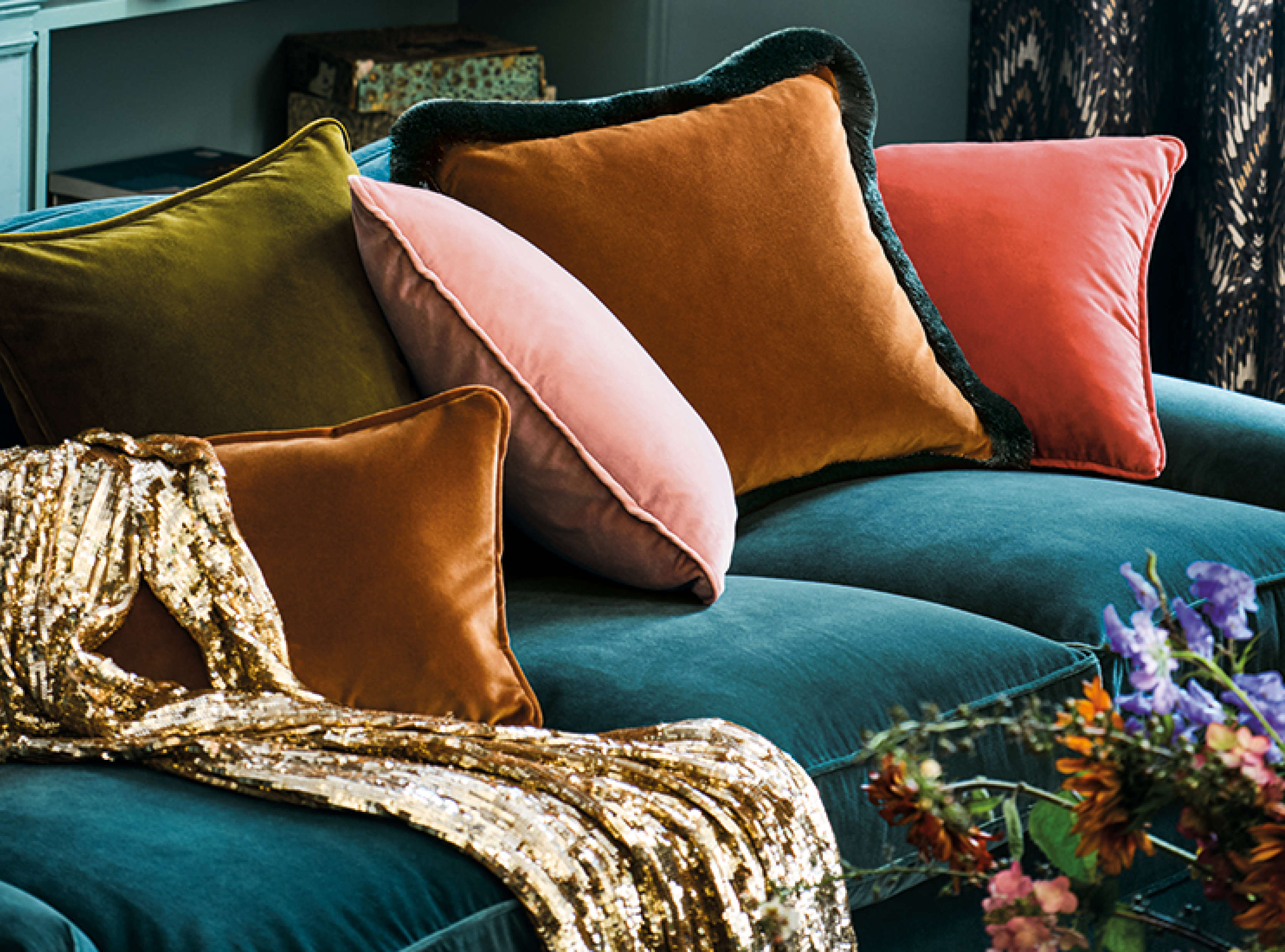 Temperley London x Romo - Plain Velvet Frieda Velvet Romo Fabrics