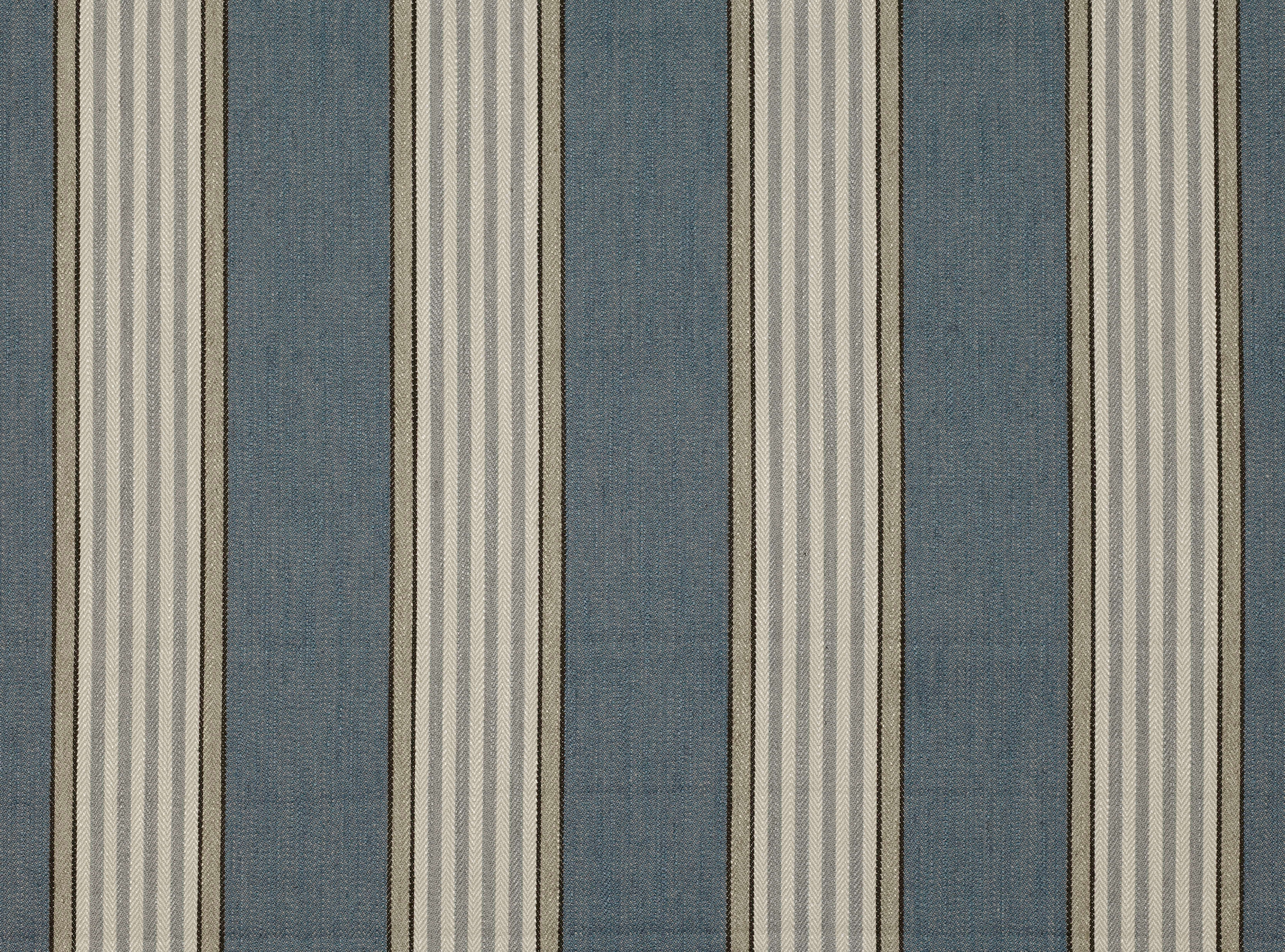 Sotheby Cobalt | Bonham | Herringbone Stripe | Romo Fabrics