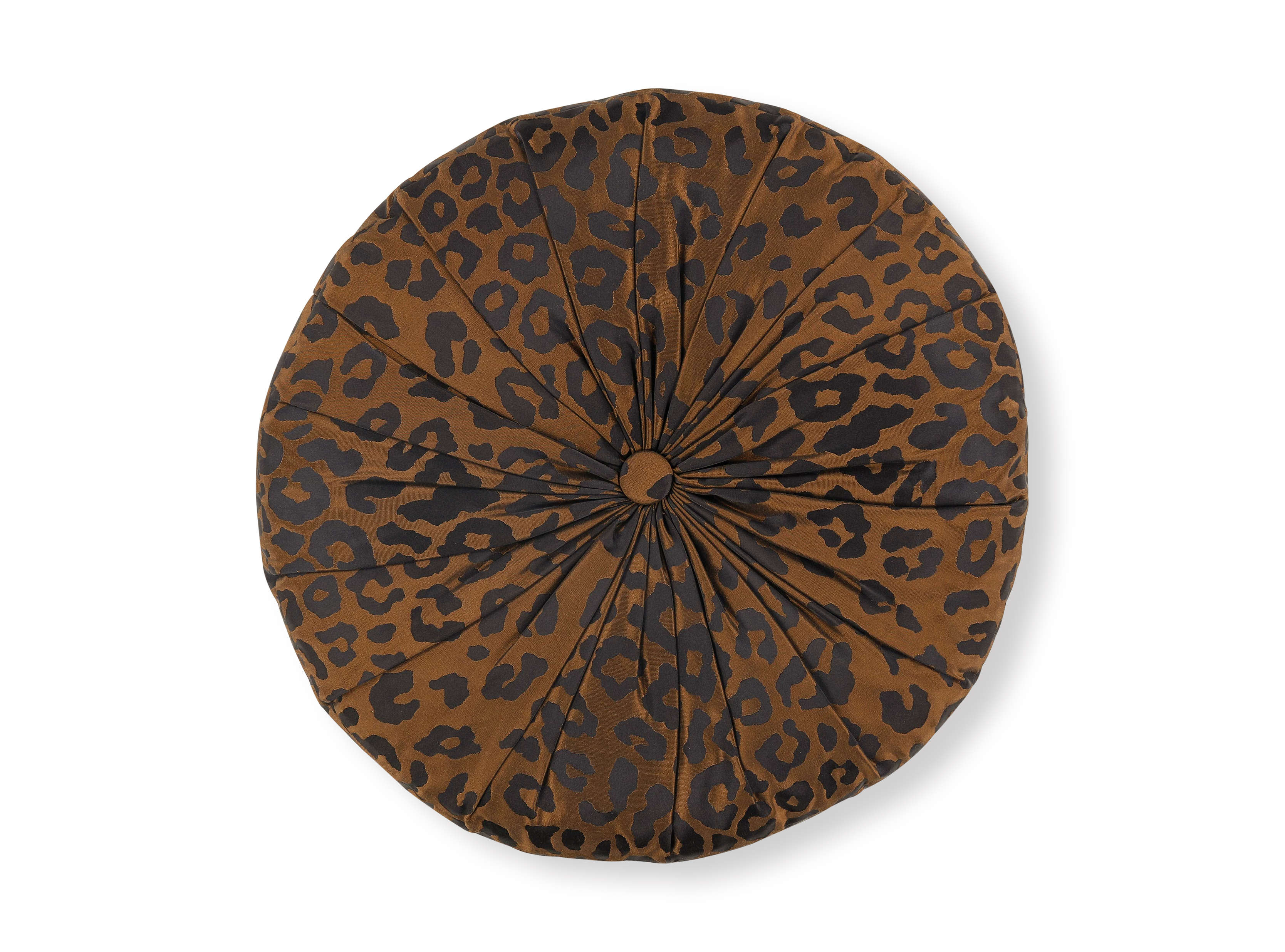 Saskia 40cm x 7cm Circular Cushion Copper | Temperley London x Romo ...