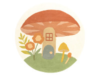 Toadstool Town Rug