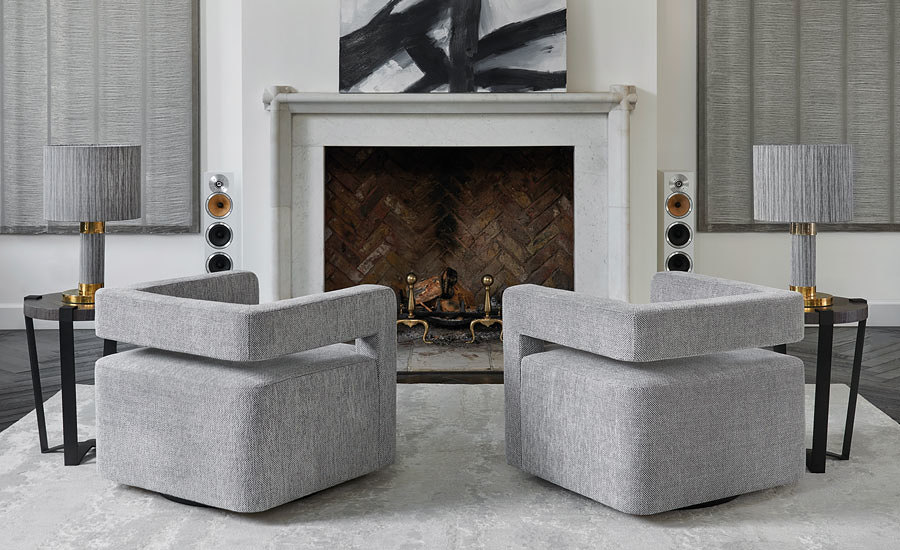 Sartorial Decorative Weaves & Prints Zinc Textile