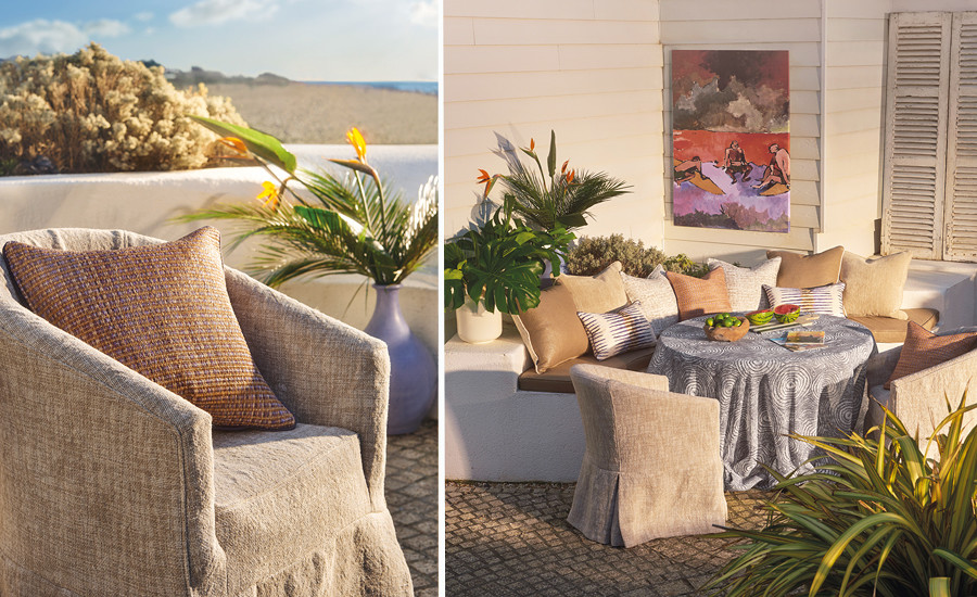 Sundown Decorative Weaves Zinc Textile