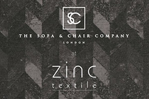 Zinc Textile join forces with The Sofa & Chair Company during FOCUS/14